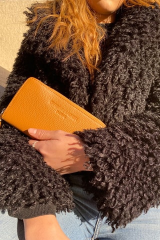 Leren Portefeuille Mony - Camel