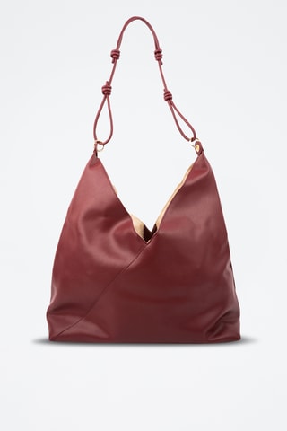 Leren Trendy Handtas Gwen - Bordeauxrood