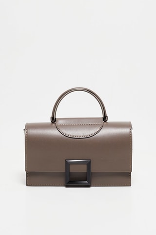 Leren Handtas Milo - Taupe