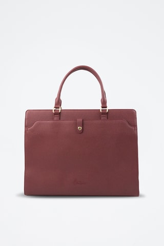 Leren Handtas Nya - Bordeauxrood
