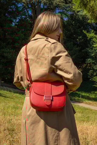 Leren Schoudertas Ophia - Rood