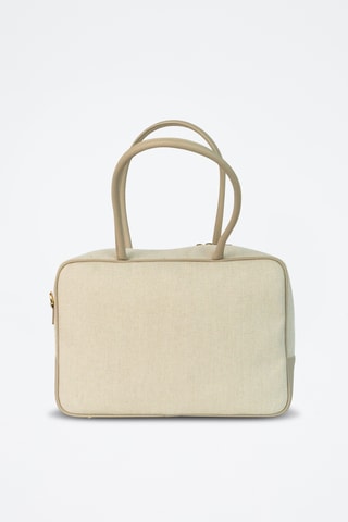 Leren Trendy Handtas Tara - Taupe