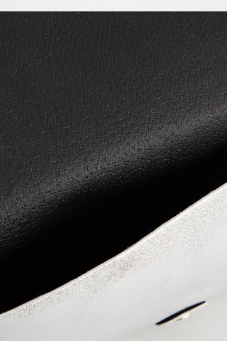 Leren Schoudertas Ivy - Zilverkleurig