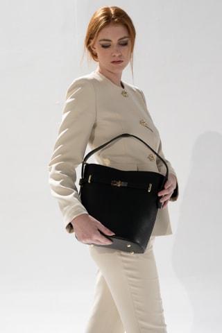 Leren Handtas Ayala - Zwart