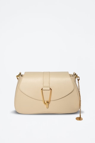 Leren Schoudertas Leora - Wit