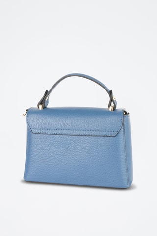 Leren Handtas Mathilde  - Blauw