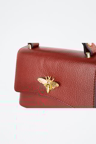 Leren Handtas Mathilde  - Bordeauxrood