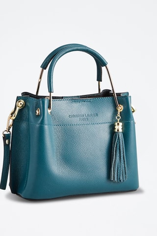 Leren Handtas Lamy - Pauwblauw