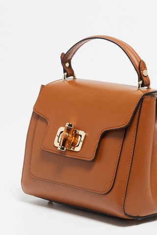 Leren Handtas Tia - Camel