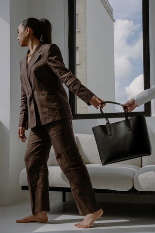 Leren Handtas Feria - Zwart