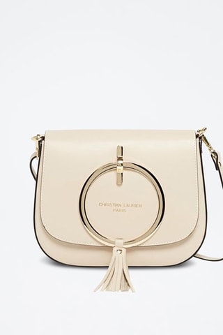 Leren Schoudertas Audrey - Nude