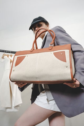 Leren Reistas Jay 45 cm - Camel