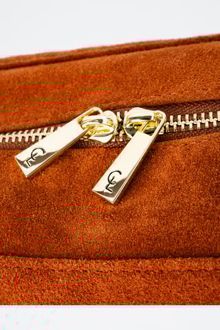 Leren Schoudertas Yra  - Camel