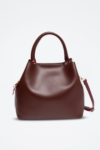 Handtas en Clutch Nune - Zwart - Bordeauxrood