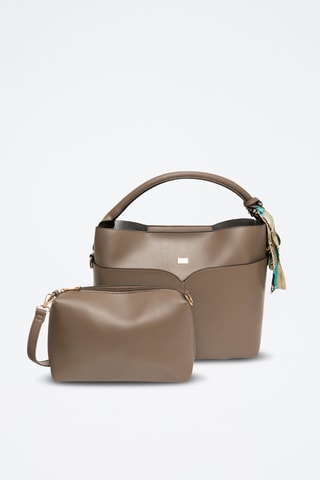 Handtas en Clutch Nune - Zwart - Taupe