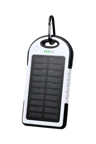 Batterie externe solaire 4000 mAh - Universelle - Blanc