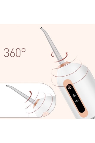 Irrigateur buccal avec 2 têtes - Blanc - 230 ml