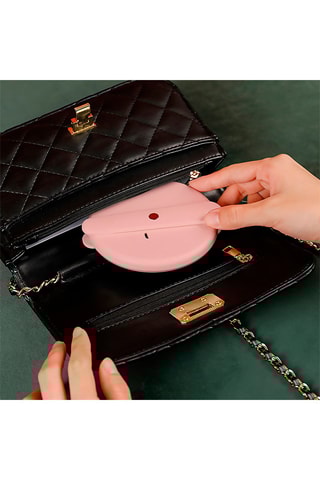 Miroir pliant lumineux à LED - Rose