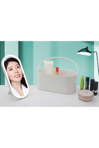 Miroir lumineux à LED et boîte de rangement 