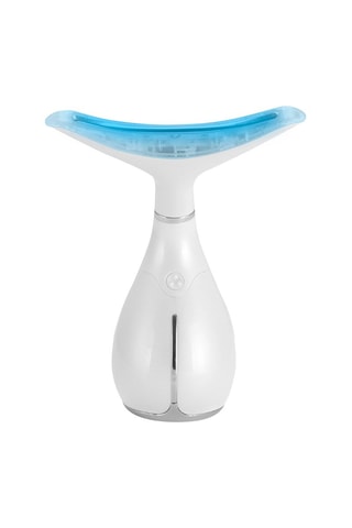 Masseur à ultrasons et LED pour le visage et le cou - Blanc