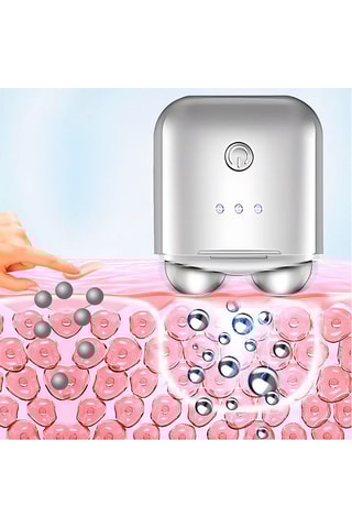 Appareil de massage à ultrasons pour le visage - Argenté