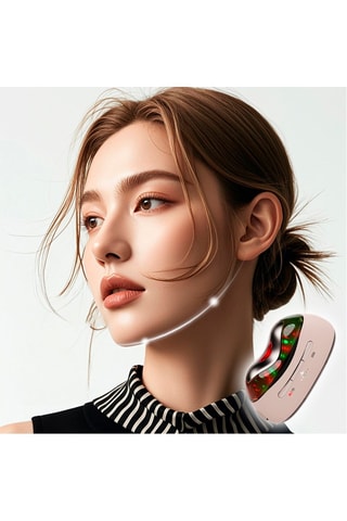 Appareil de massage à ultrasons pour le visage - Rose