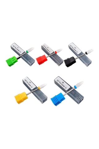 5 fraises manucure en céramique pour polisseuse électrique