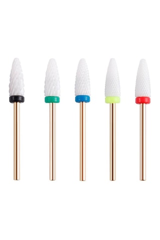 5 fraises manucure en céramique pour polisseuse électrique