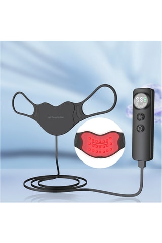 Masque pour les lèvres avec lumière LED - Noir