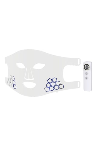 Masque facial avec lumière LED - Blanc