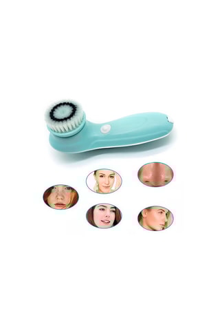 Brosse nettoyante visage 3-en-1 - Bleu