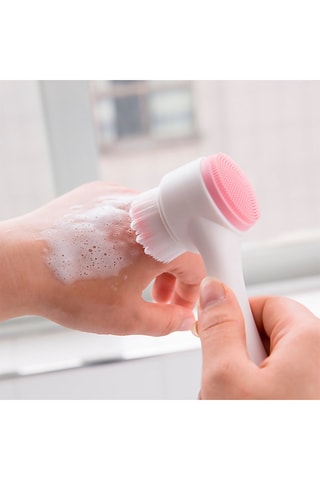 Brosse double face multifonction pour le visage