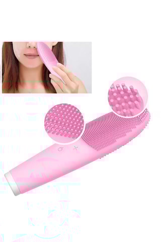 Brosse nettoyante électrique visage 3-en-1 en silicone - 550 mW