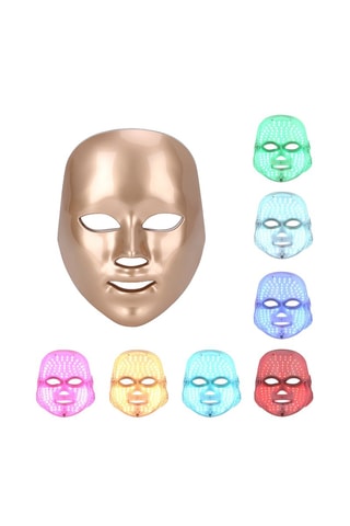 Masque LED soins du visage - Doré