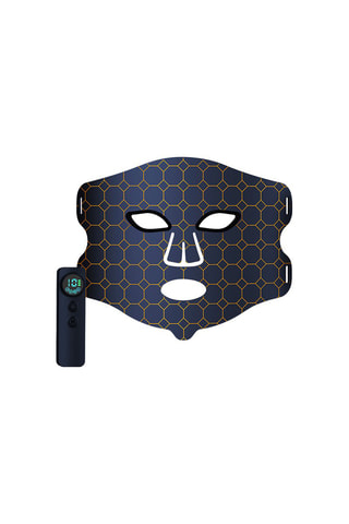 Masque facial traitement lumière LED télécommandé en silicone