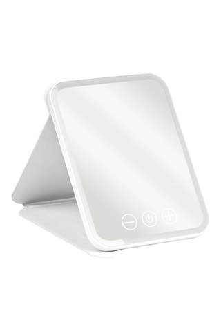 Miroir de maquillage avec lumière LED - Blanc