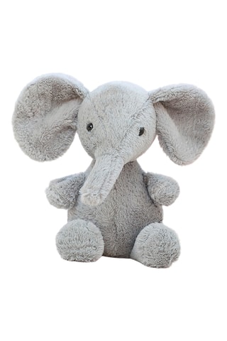 Peluche éléphant -  Gris - 35 x 23 cm