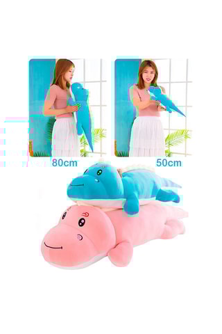 Coussin dinosaure - Bleu - 25 x 80 cm