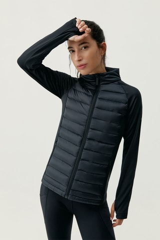 Casaco bi-matéria Amur - Preto