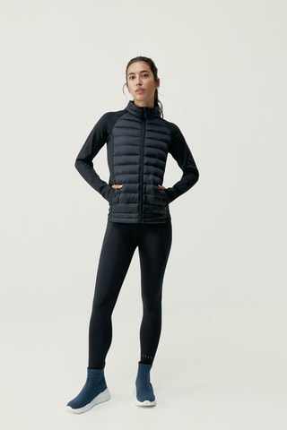 Casaco bi-matéria Amur - Preto