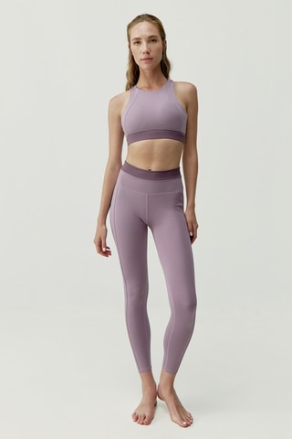 Soutien desportivo reversível Fiorella - Malva-claro e cinzento