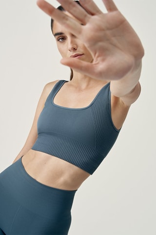 Soutien desportivo push-up Yami Cinzento-escuro