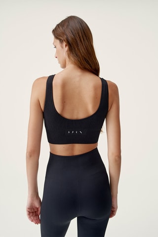 Crop top push-up Flow Preto