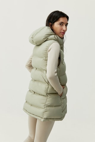 Colete acolchoado comprido Tarik - Verde-claro