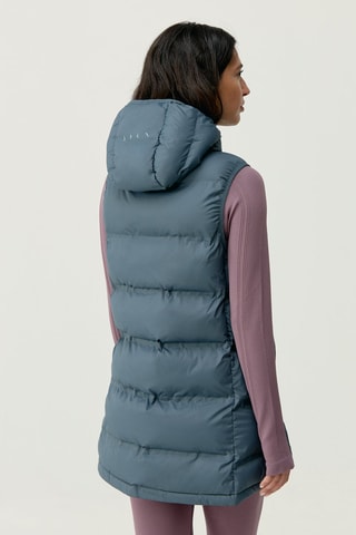 Colete acolchoado comprido Tarik - Cinzento