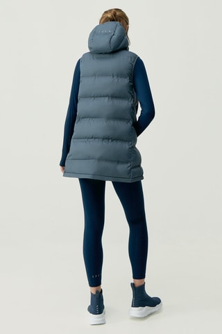 Colete acolchoado comprido Tarik - Cinzento