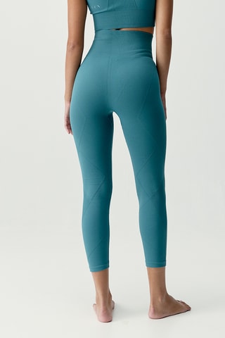 Leggings 7/8 de cintura alta Ambra - Azul-pato