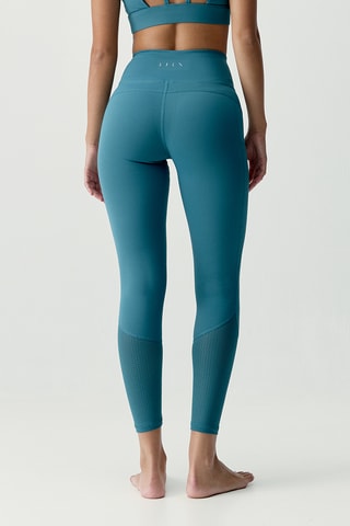 Leggings cintura subida Asha - Azul-pato