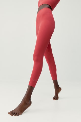 Leggings 7/8 de cintura alta Blume - Vermelho