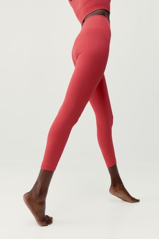 Leggings 7/8 de cintura alta Blume - Vermelho